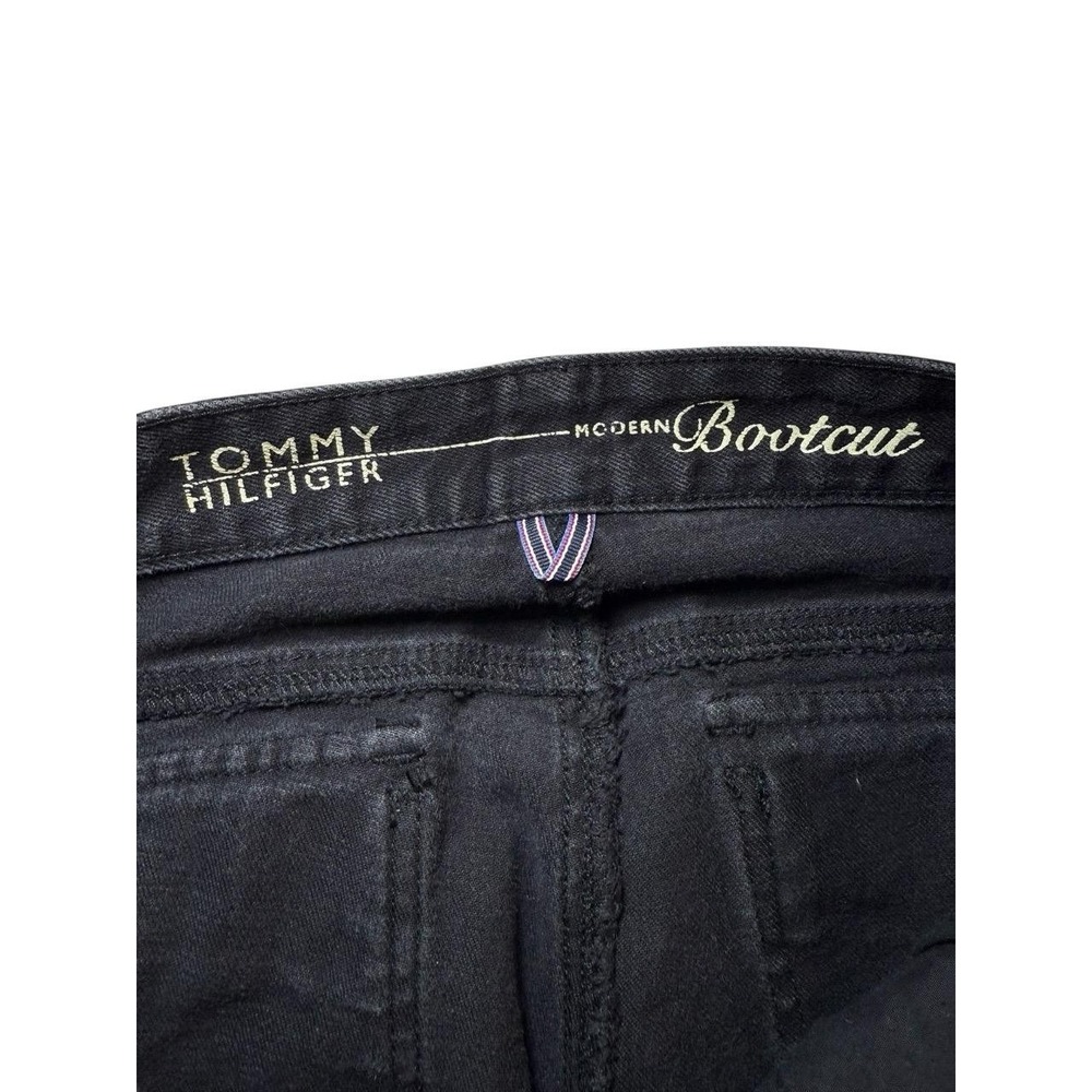 Tommy Hilfiger Modern Bootcut Jeans Black Women's Size 6 Flap Pockets Stretch - Picture 9 of 11